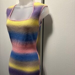 Pastel Colored Sweater Dress